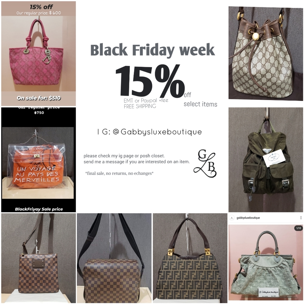 Authentic handbags, preloved